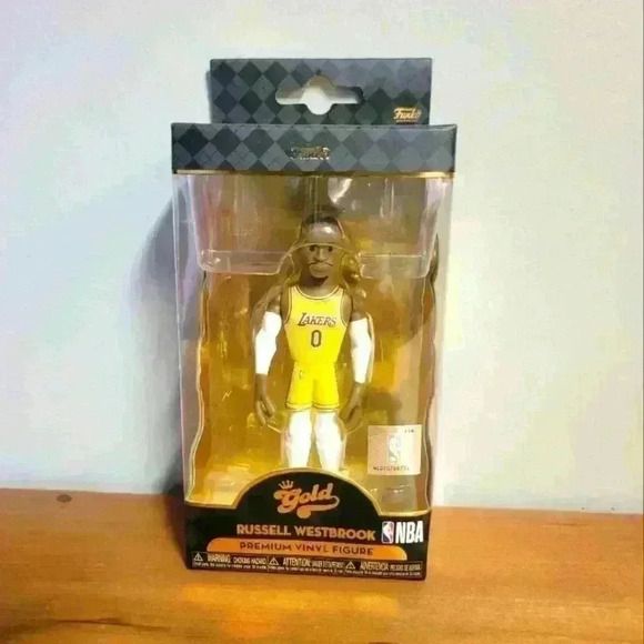 Funko gold NBA Russell Westbrook LA Lakers - Picture 1 of 6
